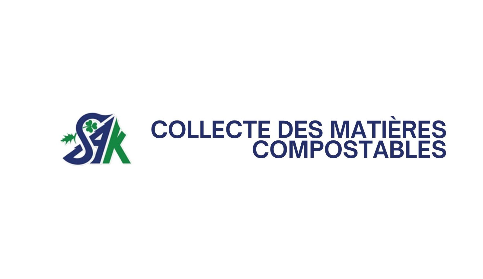 COLLECTE DES MATIÈRES COMPOSTABLES