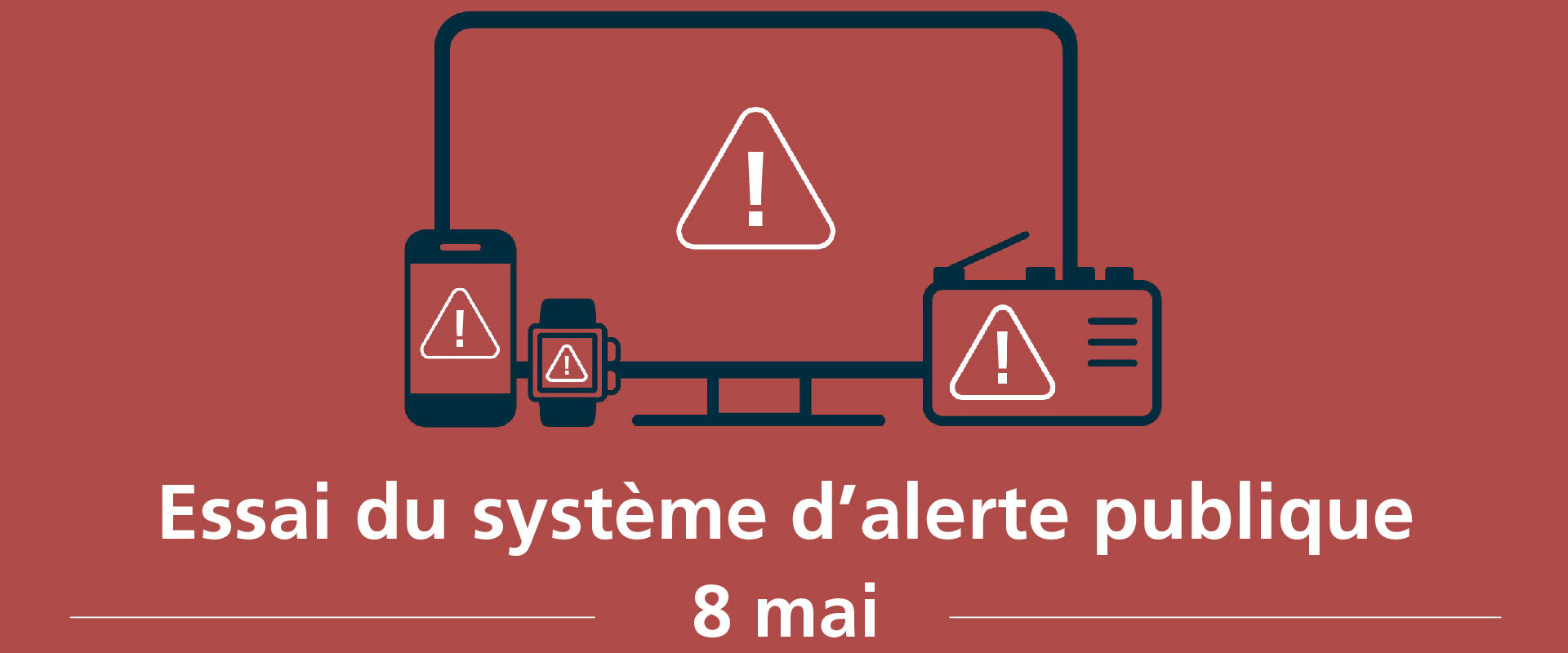 🚨📢 ESSAI DU SYSTÈME D’ALERTE PUBLIQUE – 8 MAI 2024