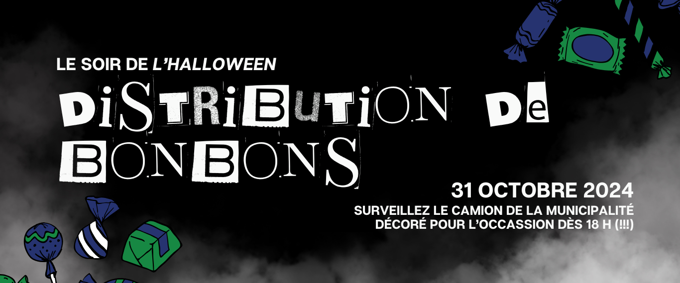 DISTRIBUTION DE BONBONS – CE SOIR 🎃🍭👻
