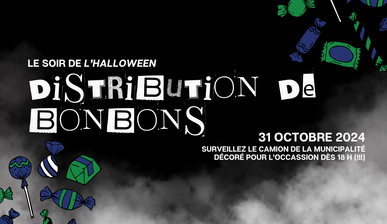 DISTRIBUTION DE BONBONS – CE SOIR 🎃🍭👻