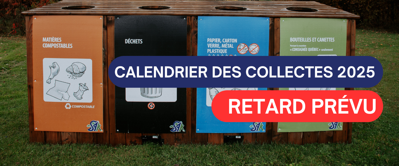 CALENDRIER DES COLLECTES 2025 – RETARD PRÉVU 🚮