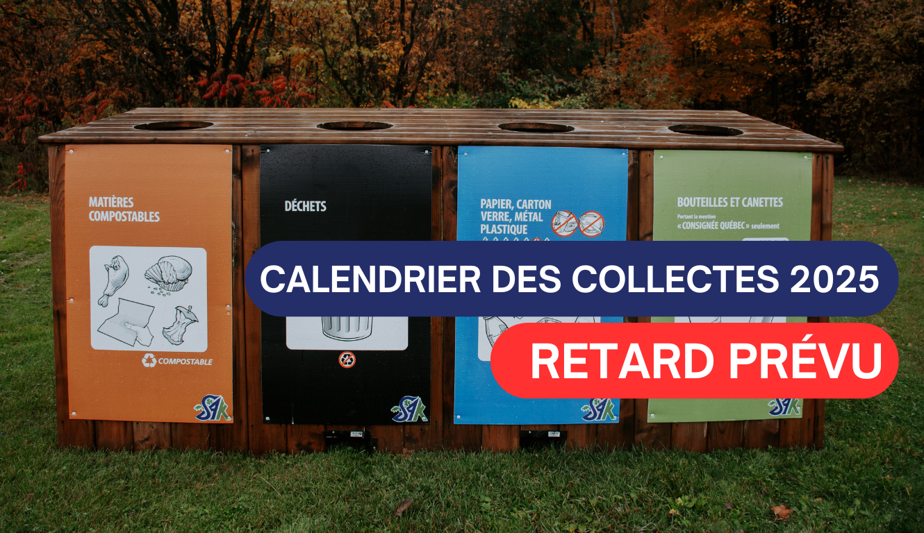 CALENDRIER DES COLLECTES 2025 – RETARD PRÉVU 🚮