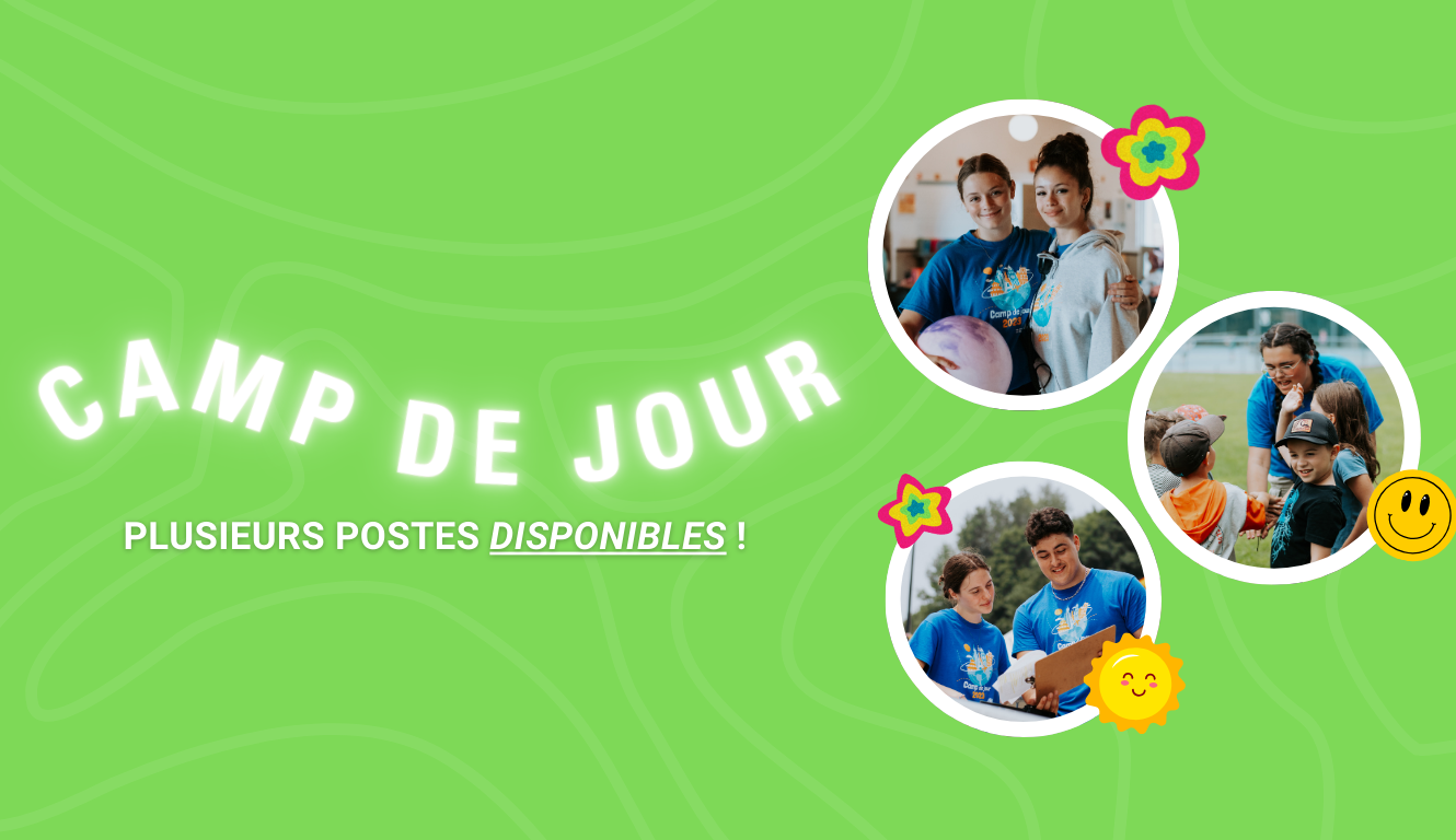 OFFRES D’EMPLOI – CAMP DE JOUR ☀