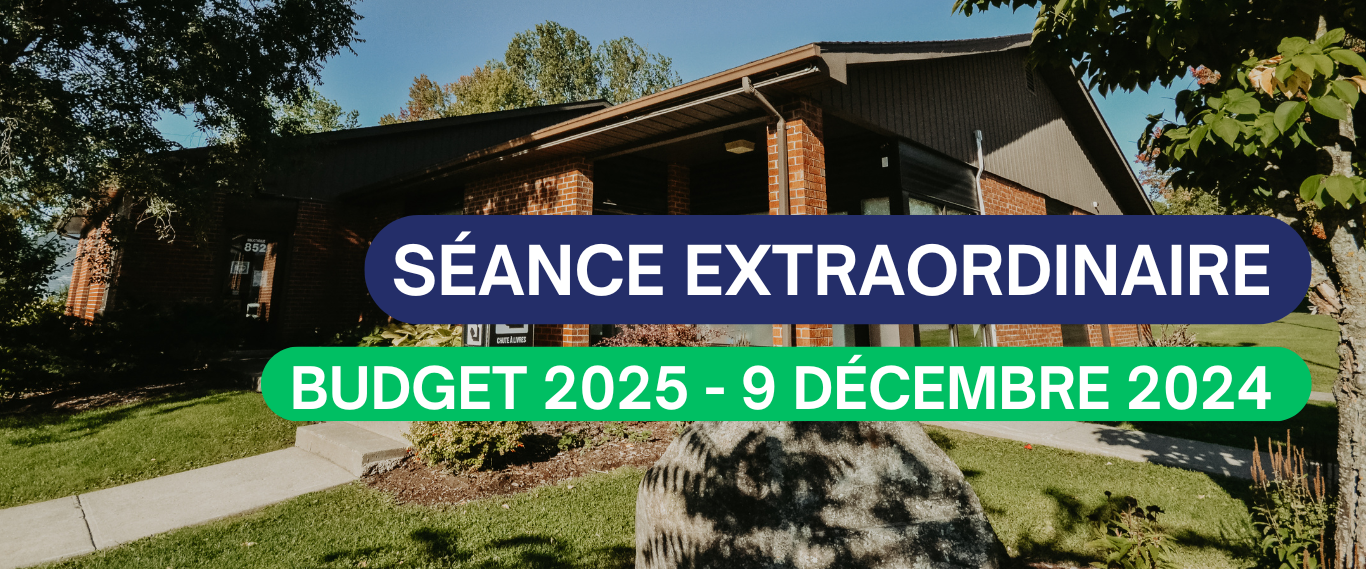SÉANCE EXTRAORDINAIRE – 9 DÉCEMBRE 2024 (BUDGET & PROGRAMME TRIENNAL D’IMMOBILISATIONS 2025-2026-2027)