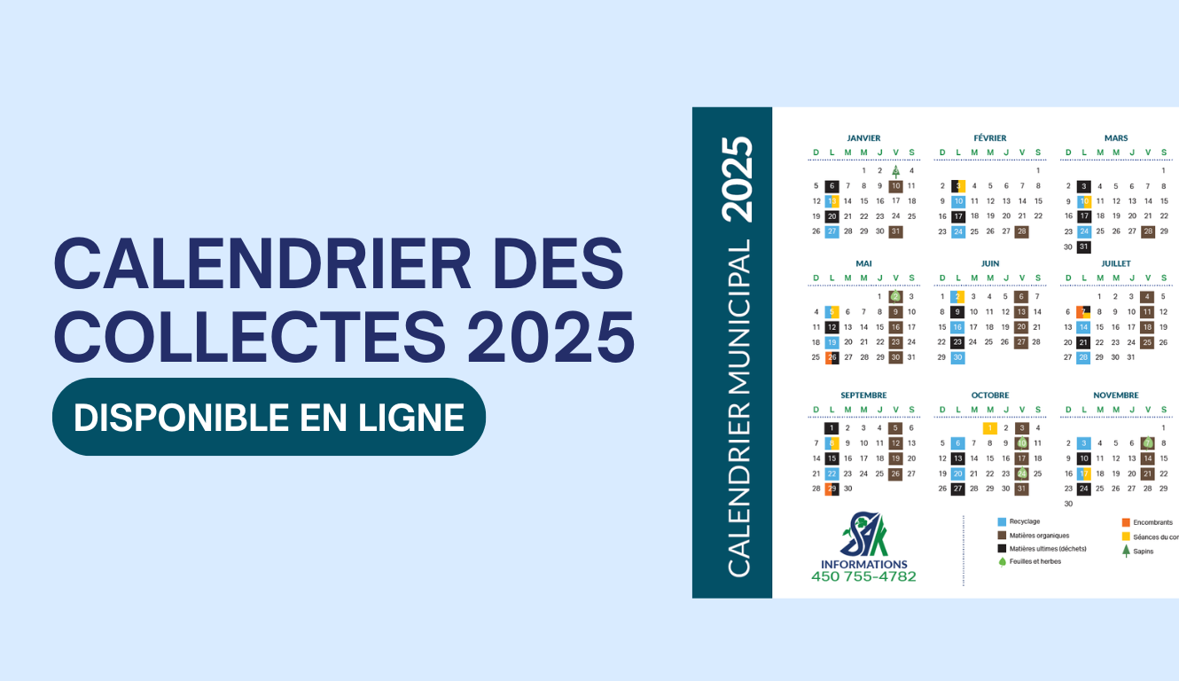 CALENDRIER DES COLLECTES 2025📅