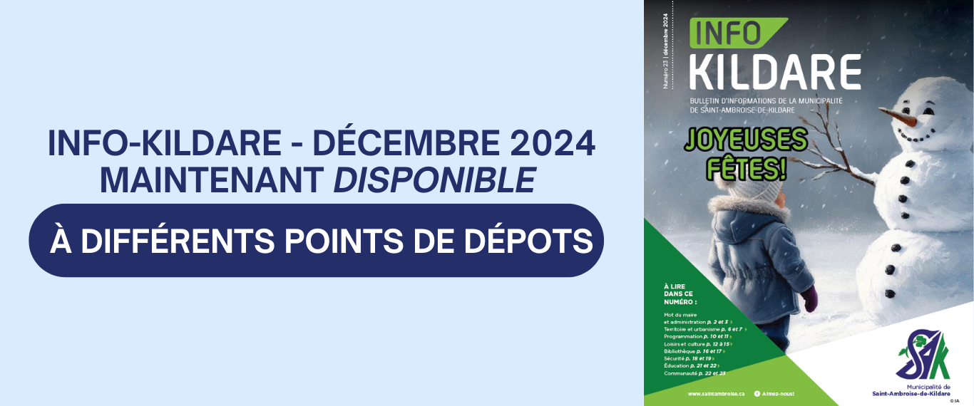 INFO-KILDARE – MAINTENANT DISPONIBLE À DIFFÉRENTS POINTS DE DÉPOTS 📰