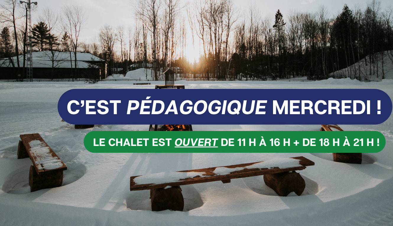 LE CHALET DES LOISIRS SERA OUVERT MERCREDI EN JOURNÉE DÈS 11 H !