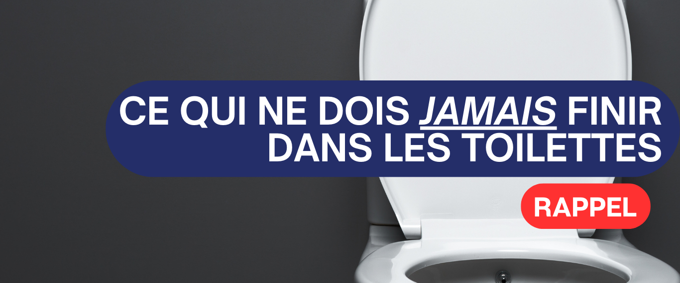 CE QUI NE DOIT JAMAIS FINIR DANS LES TOILETTES🚫🚽