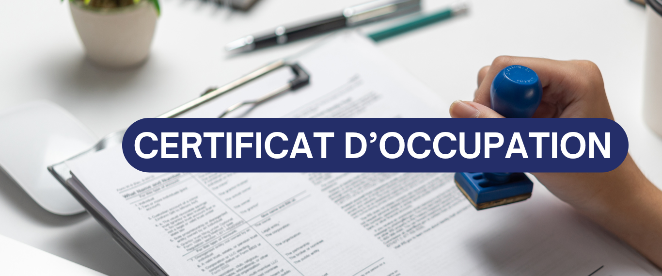 COMMERCES & INDUSTRIES : CETTE INFO VOUS CONCERNE ! 📢 – CERTIFICAT D’OCCUPATION