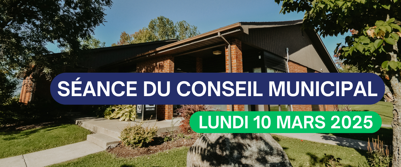 SÉANCE DU CONSEIL MUNICIPAL – LUNDI 10 MARS 2025🧾