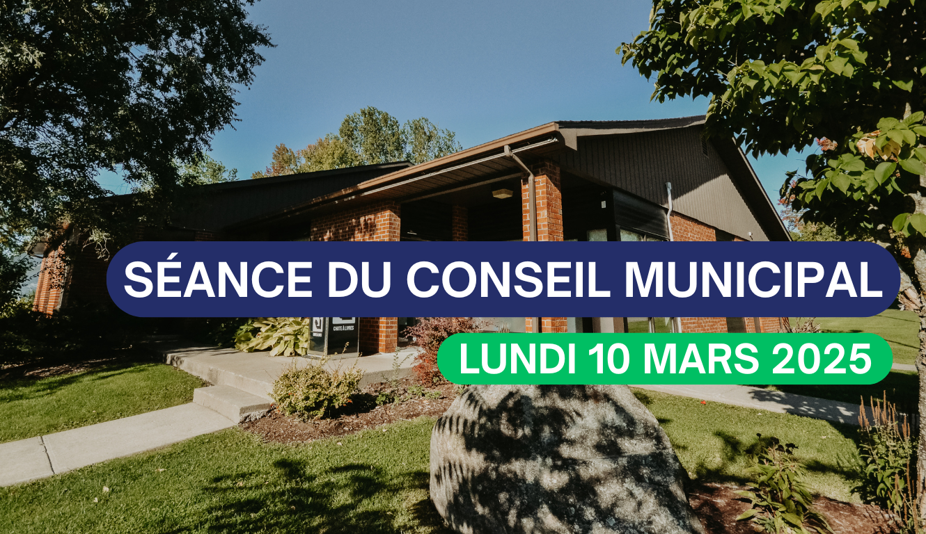 SÉANCE DU CONSEIL MUNICIPAL – LUNDI 10 MARS 2025🧾