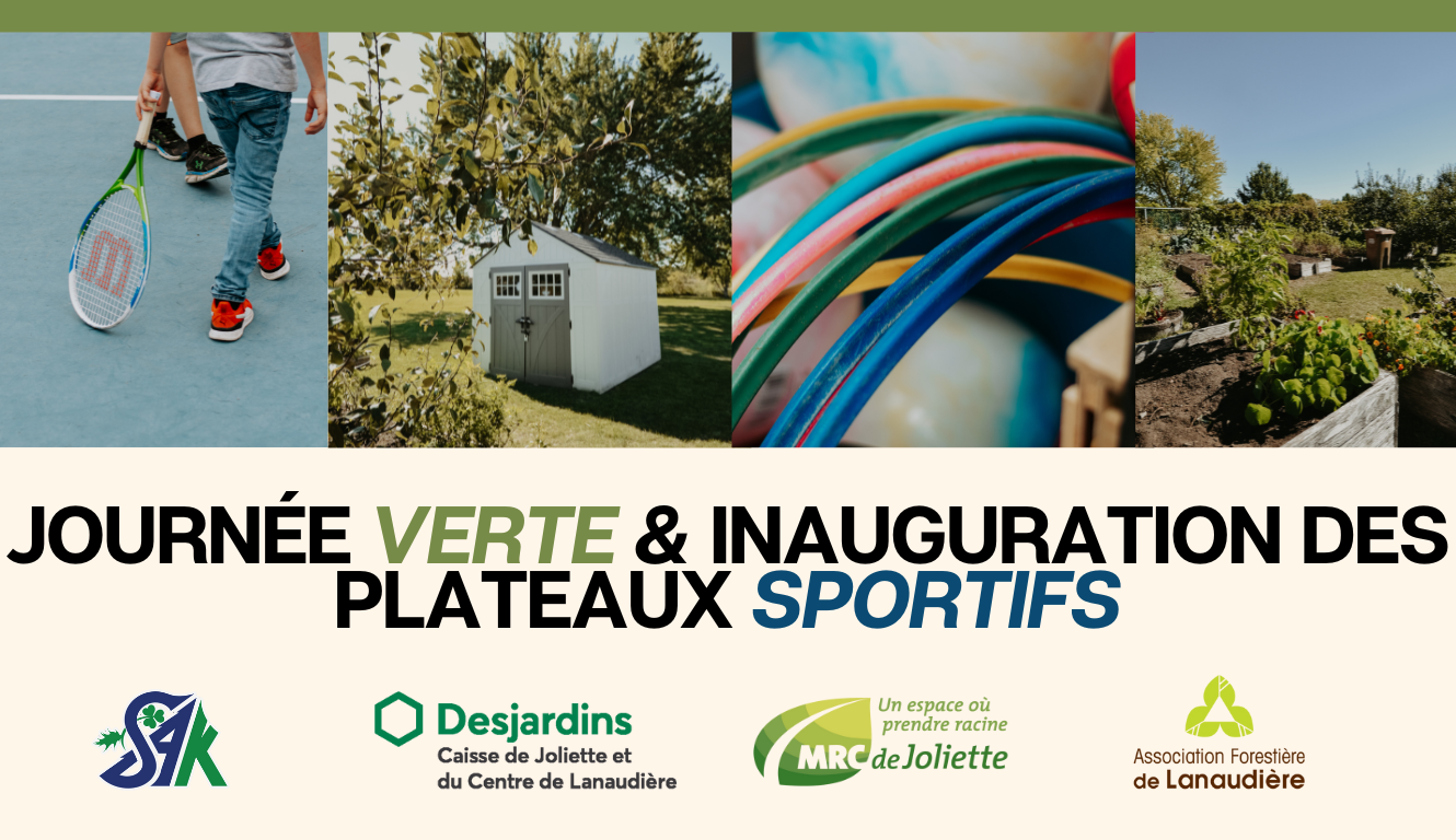 JOURNÉE VERTE & INAUGURATION DES PLATEAUX SPORTIFS – RÉSIDENTS SEULEMENT🌳🚲🎾