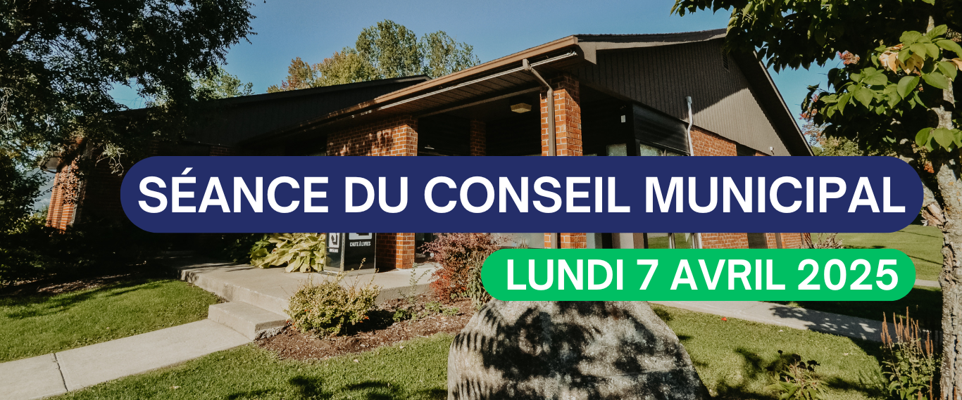 SÉANCE DU CONSEIL MUNICIPAL – LUNDI 7 AVRIL 2025