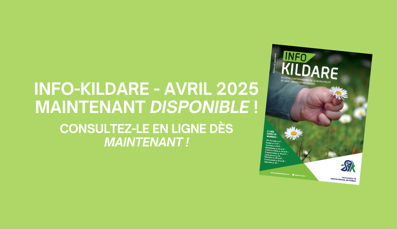 INFO-KILDARE – MAINTENANT DISPONIBLE EN LIGNE ! 🗞