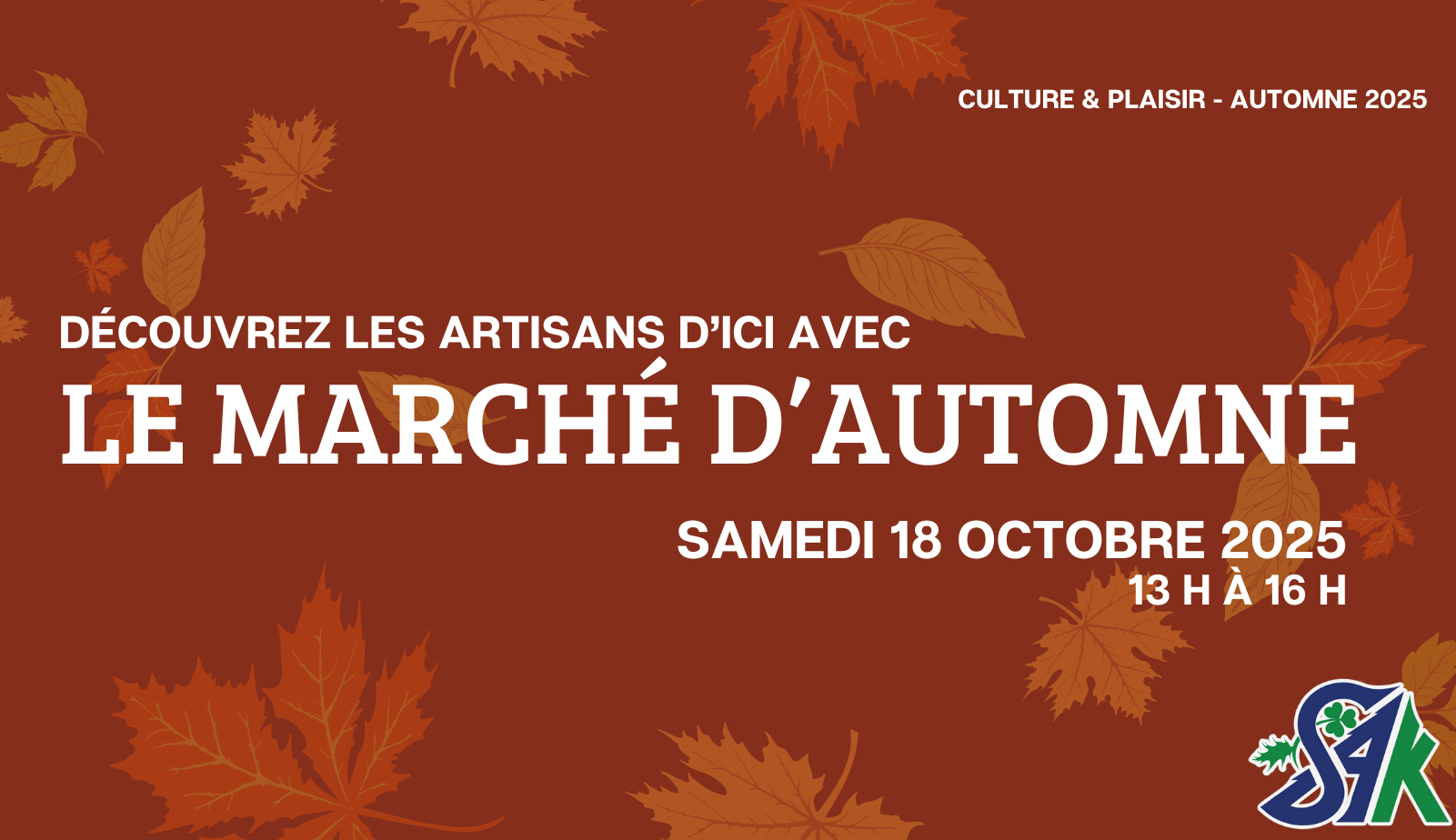 MARCHÉ D&rsquo;AUTOMNE – C&rsquo;EST LE TEMPS DE S&rsquo;INSCRIRE !