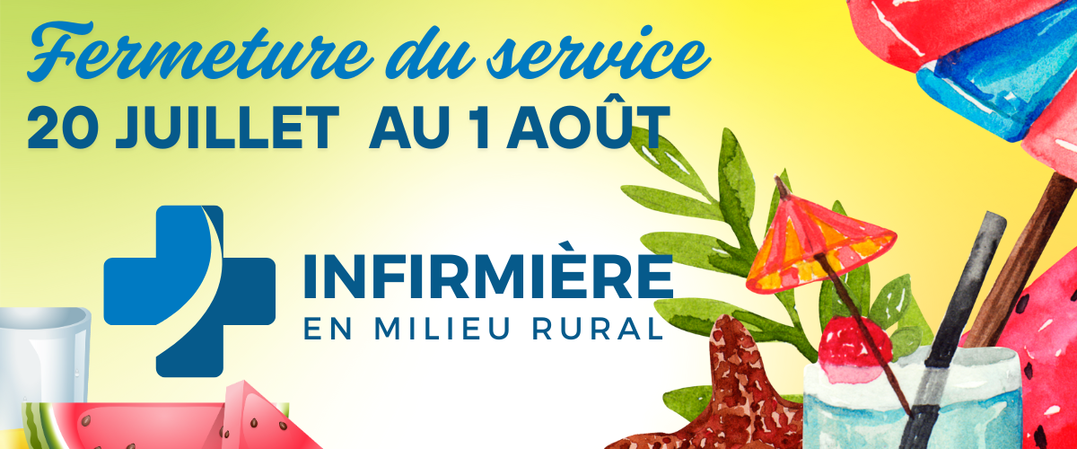 FERMETURE DU SERVICE – INFIRMIÈRE EN MILIEU RURAL