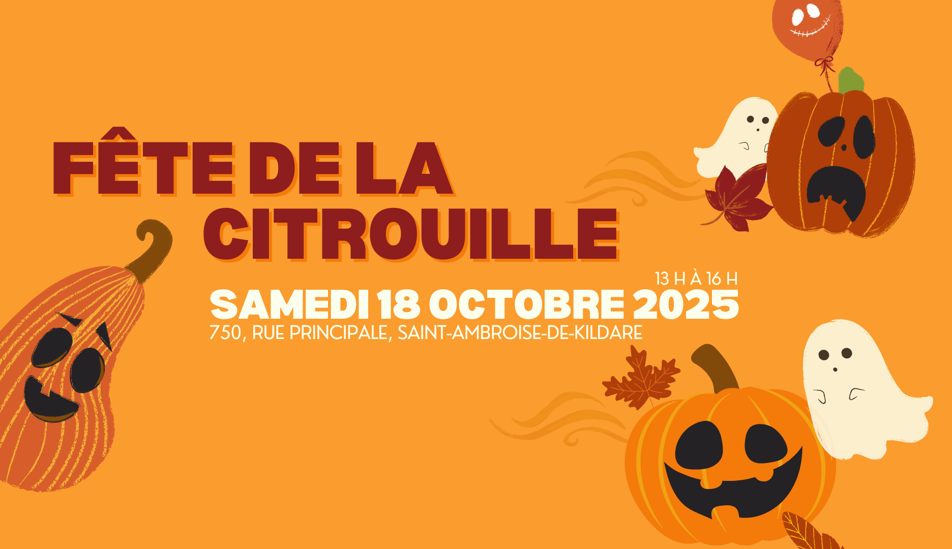 LA FÊTE DE LA CITROUILLE – C&rsquo;EST SAMEDI ! 🍂🧡