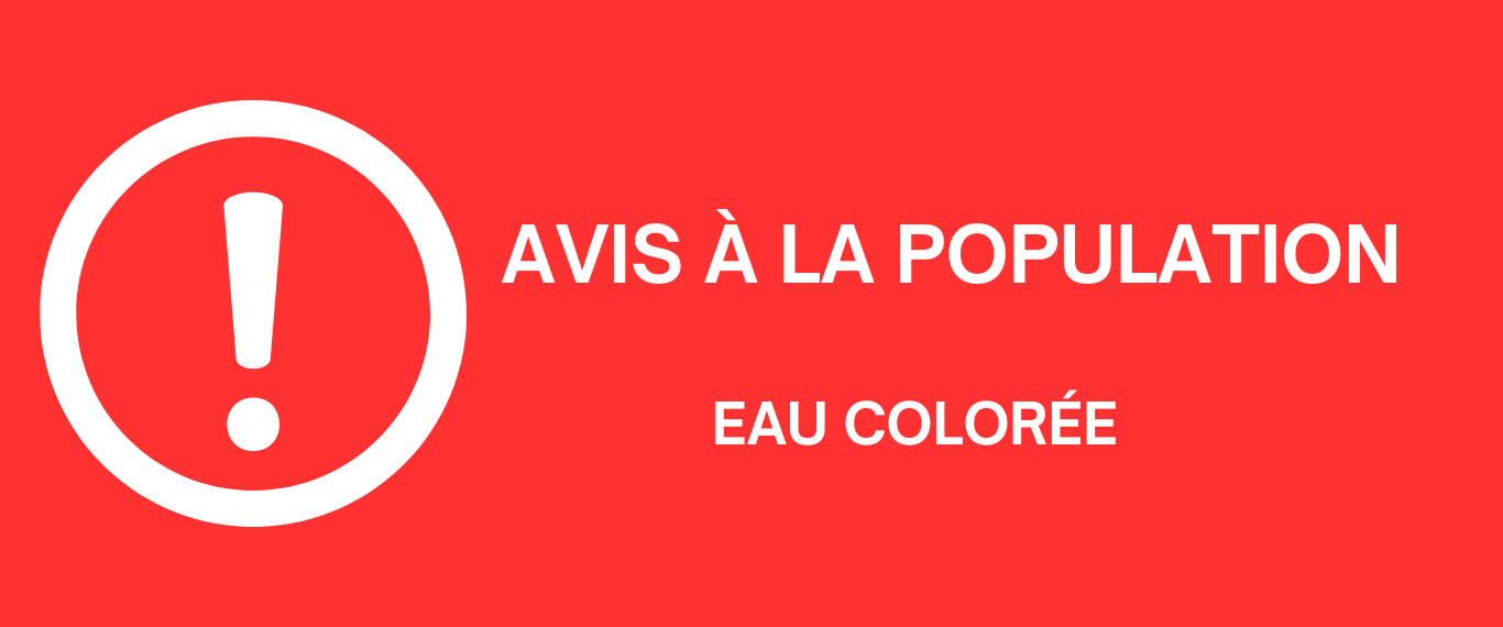 Attention eau colorée